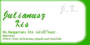 julianusz kis business card